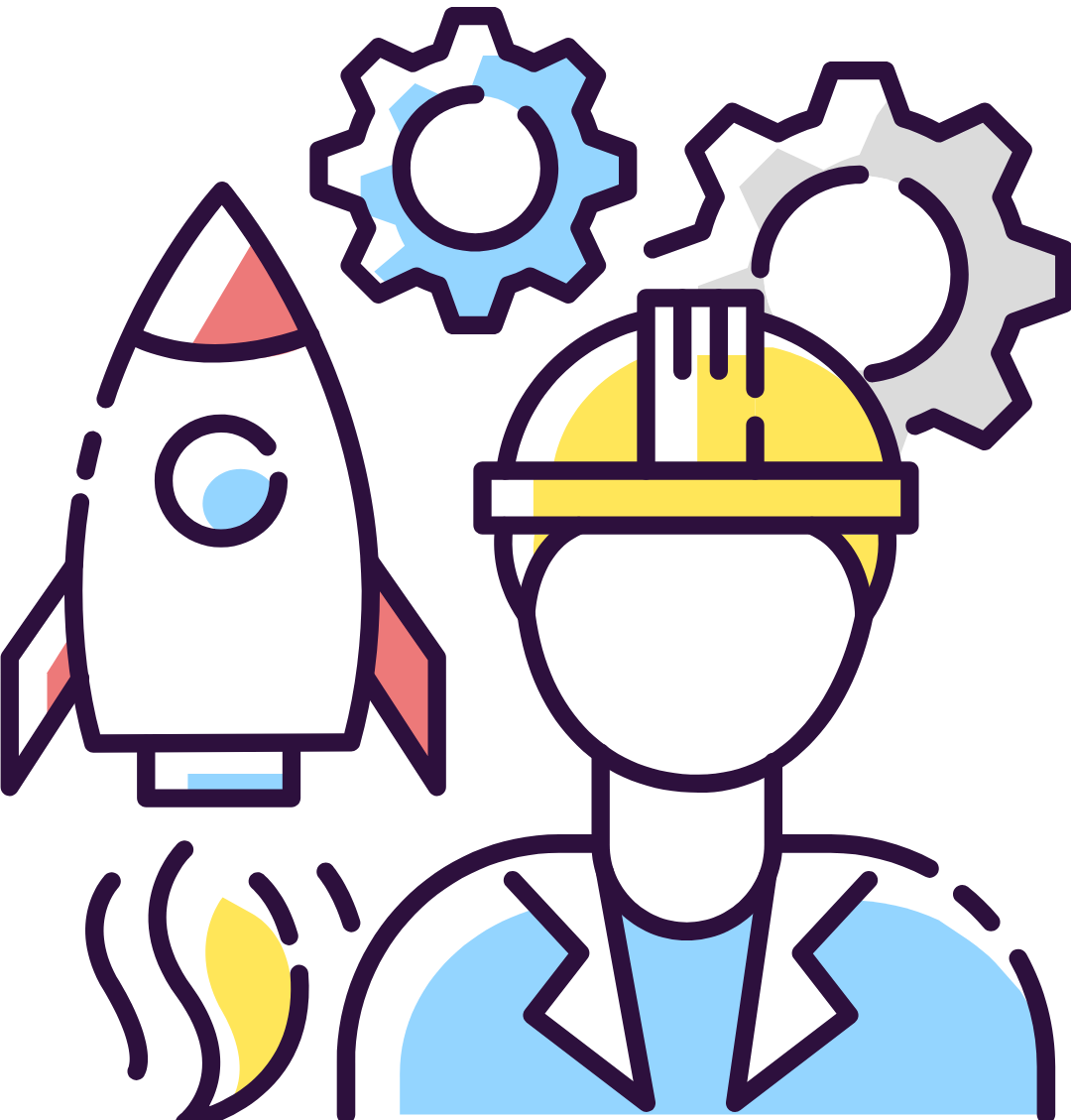clip art of an engineer