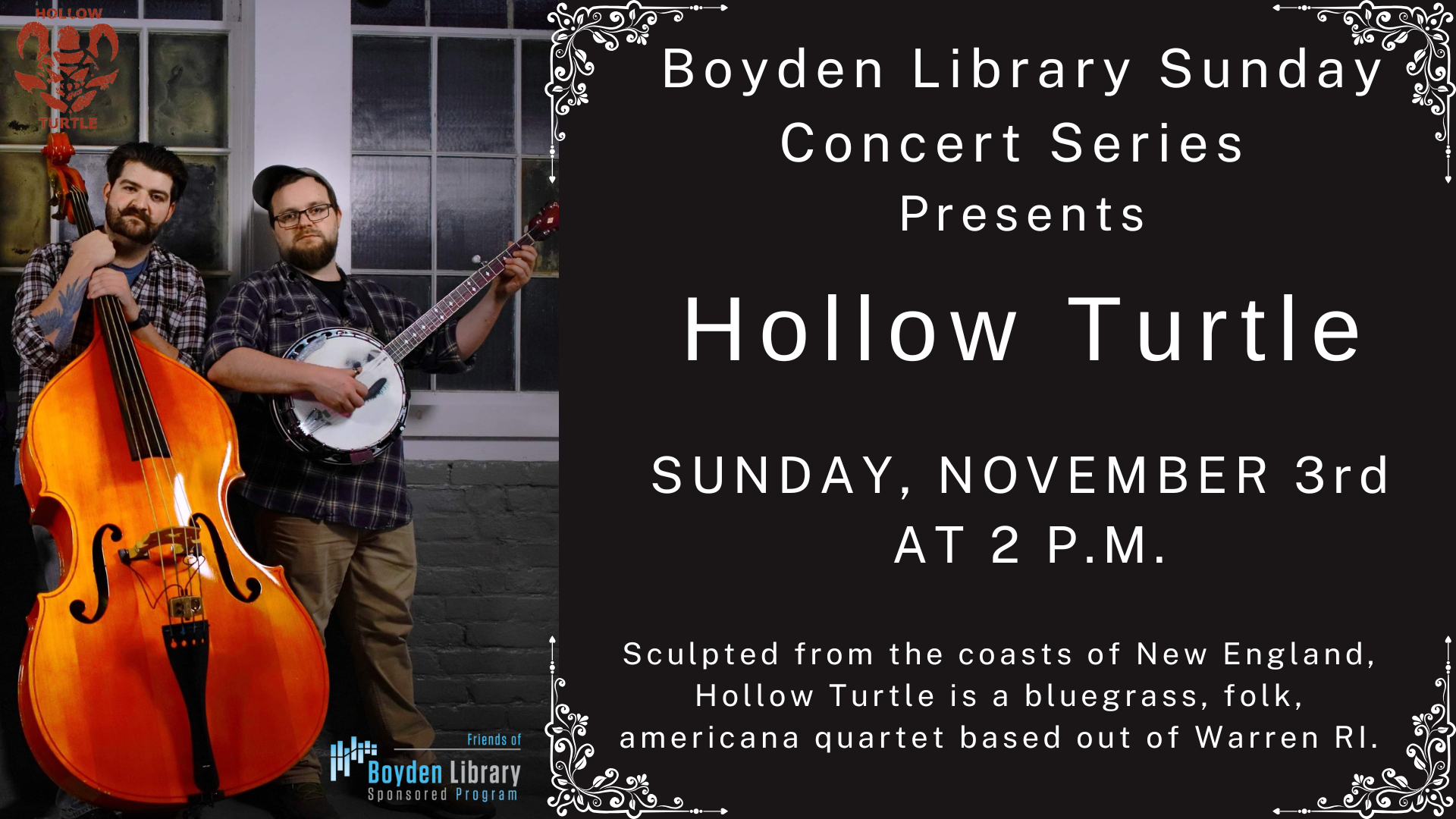 Sunday Concert Series presents - Hollow Turtle