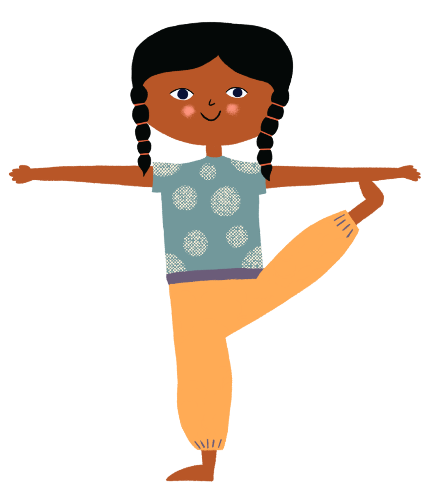 child doing yoga