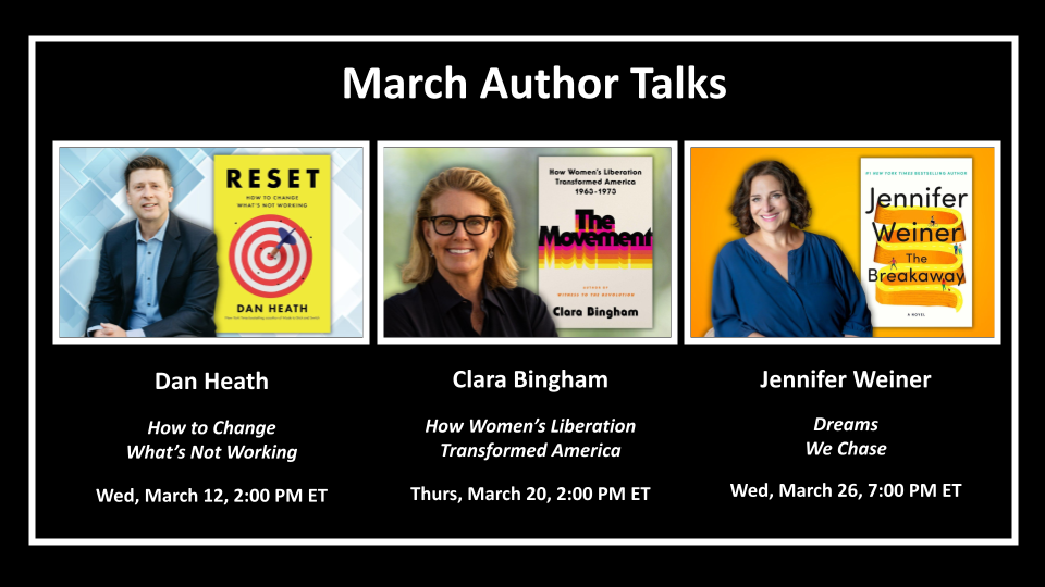 March 2025 Virtual Author Series