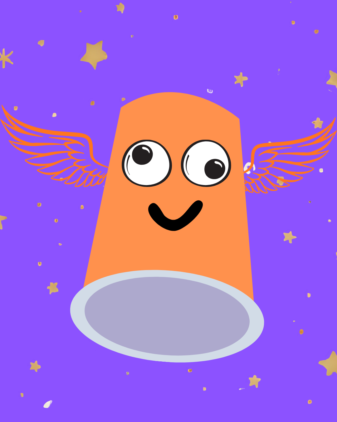 clip art of flying monster craft