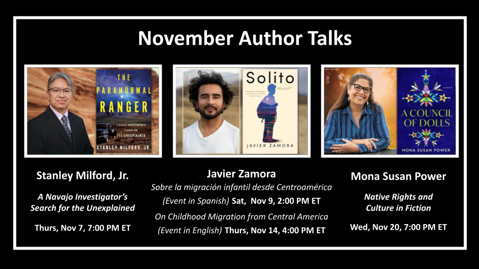 November 2024 Virtual Author Series