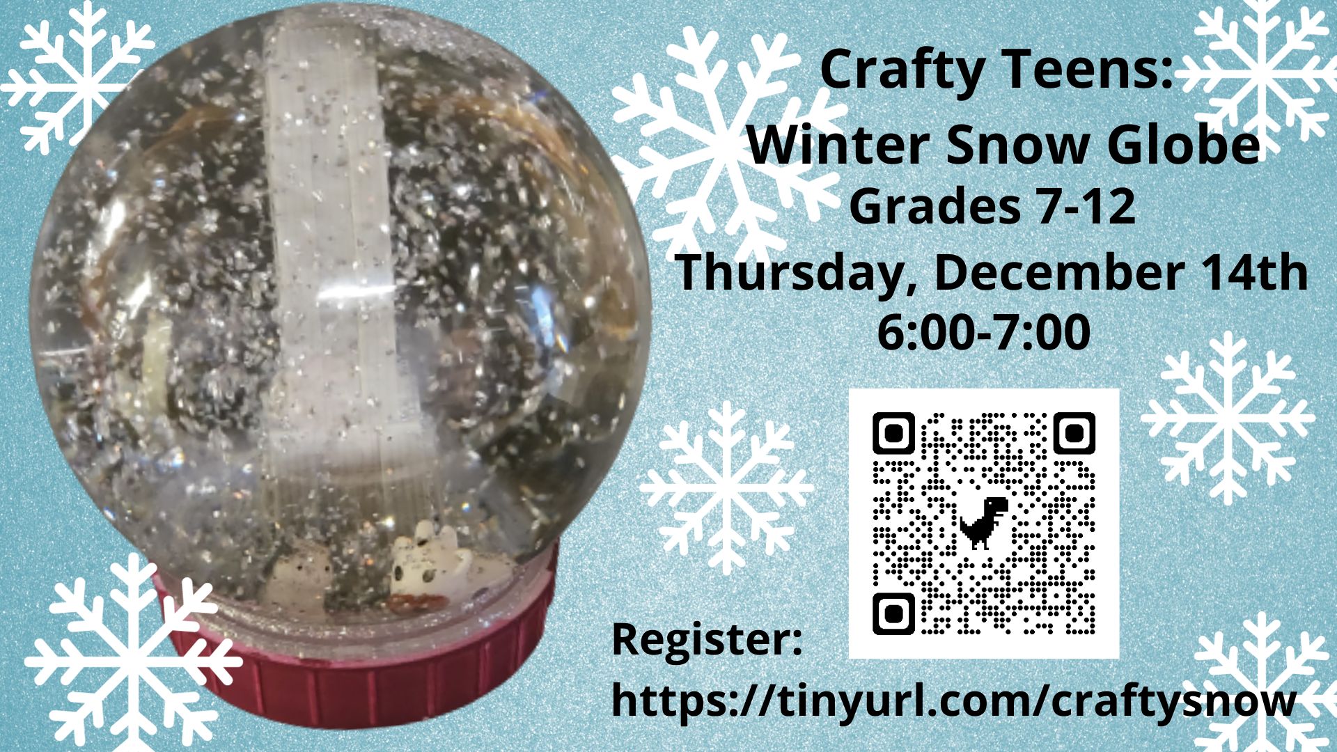 Make a winter snow globe