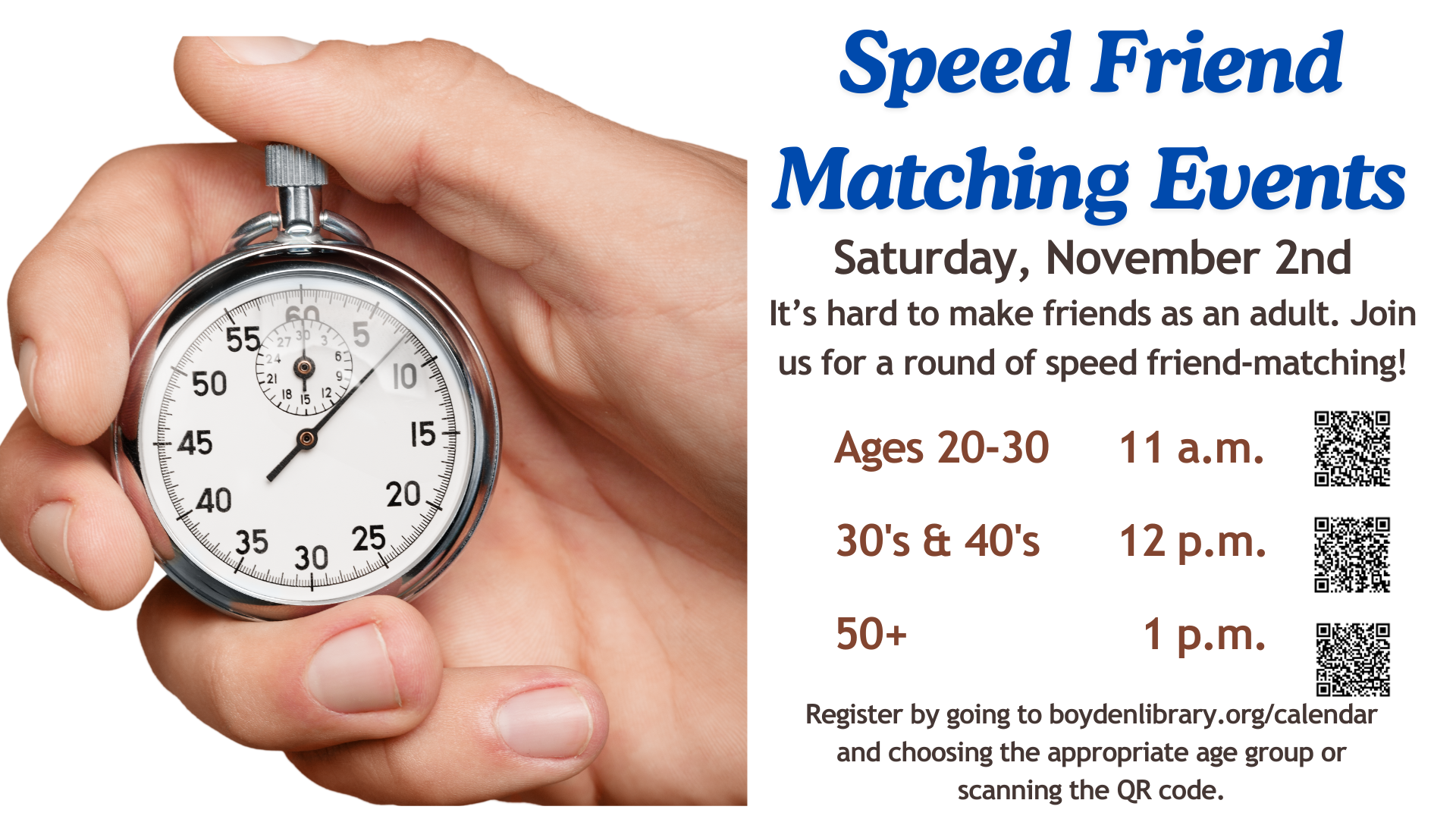 Speed Friend Matching Event