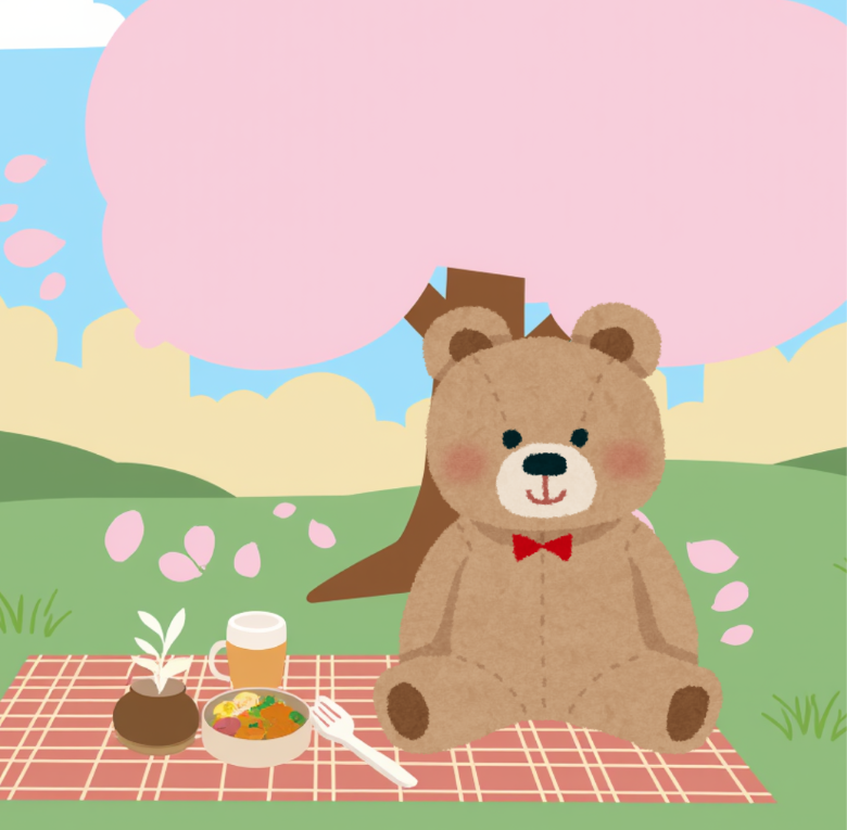 teddy bear at a picnic