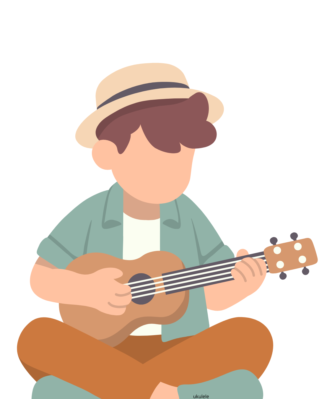child playing the ukulele