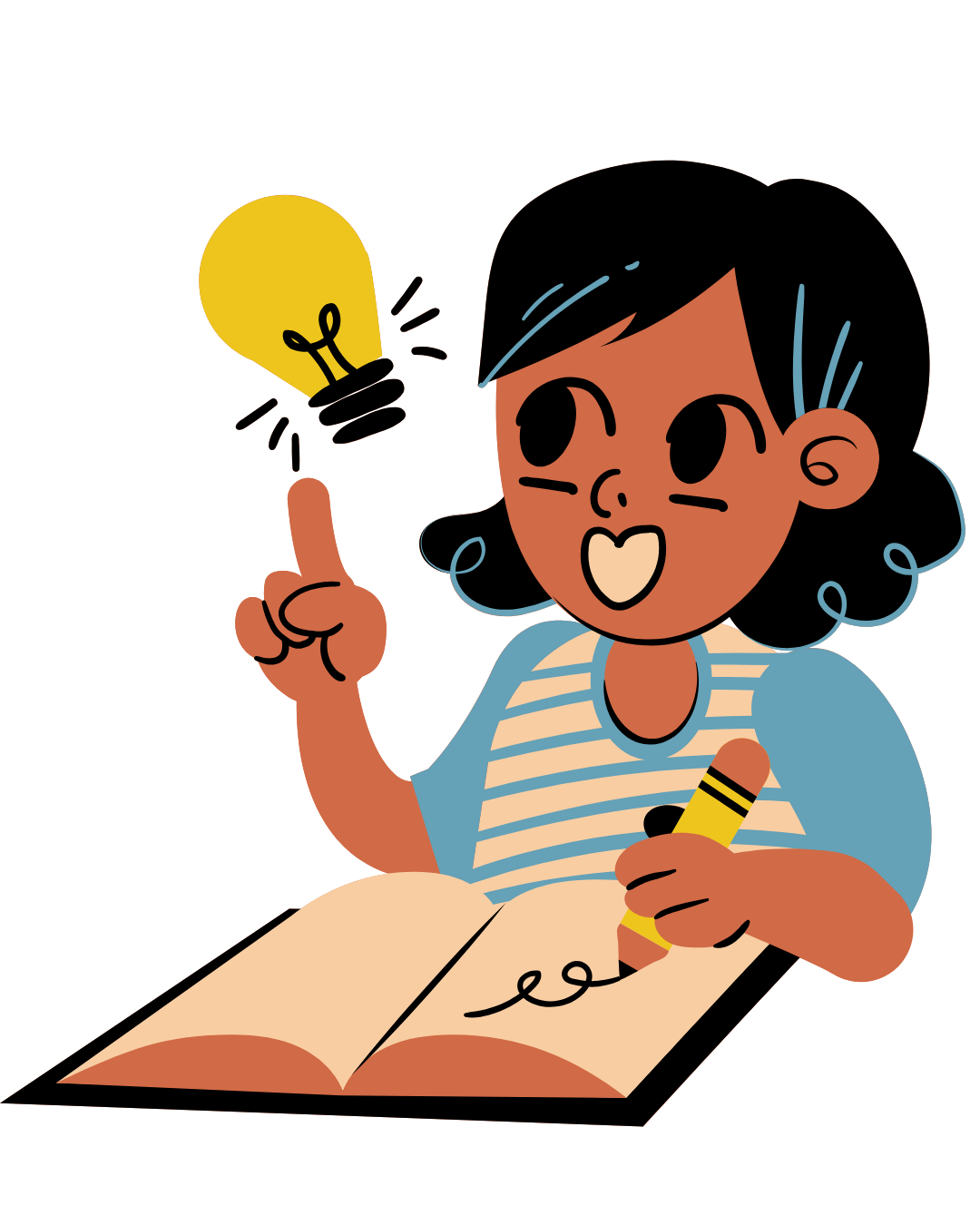 girl writing