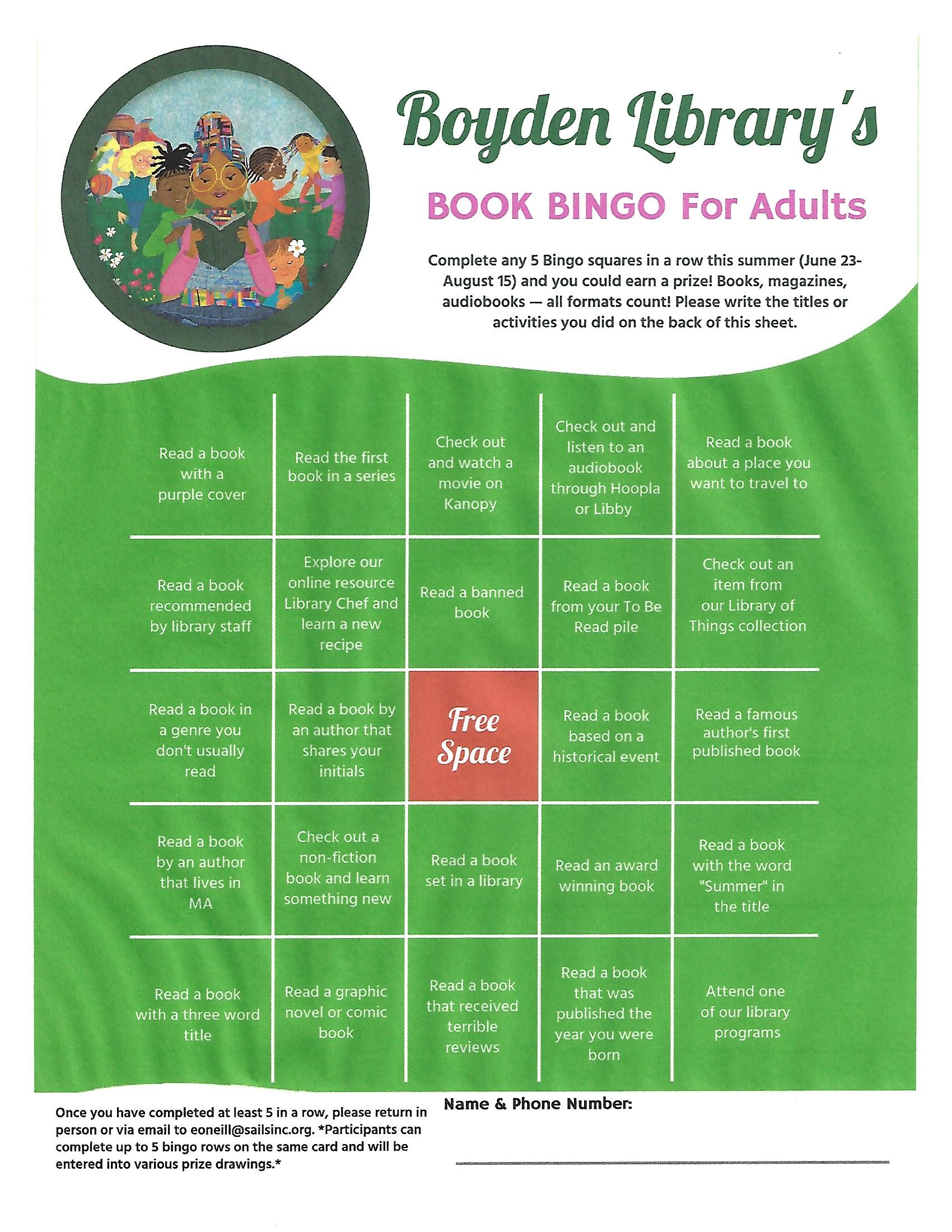 book bingo 2025 form