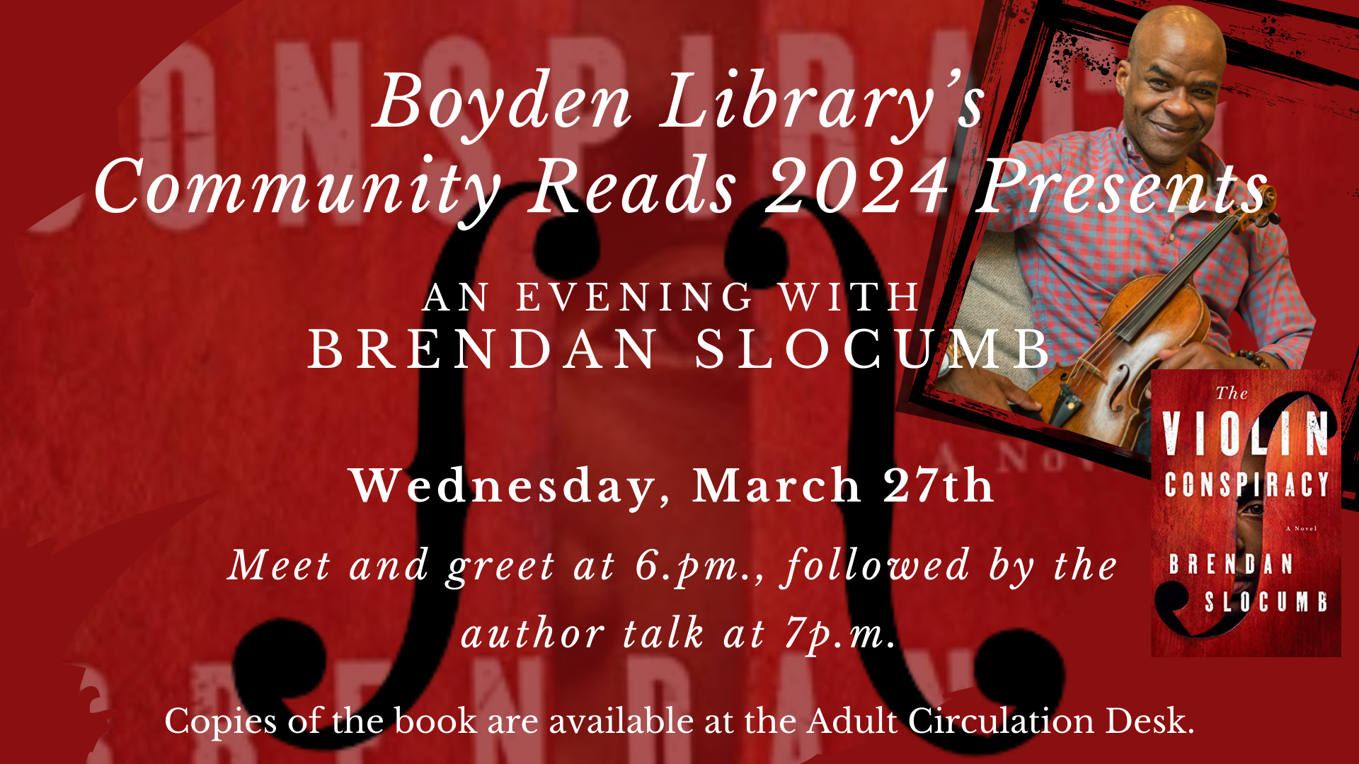 Boyden Library Community Reads 2024 Boyden Library, Foxborough MA