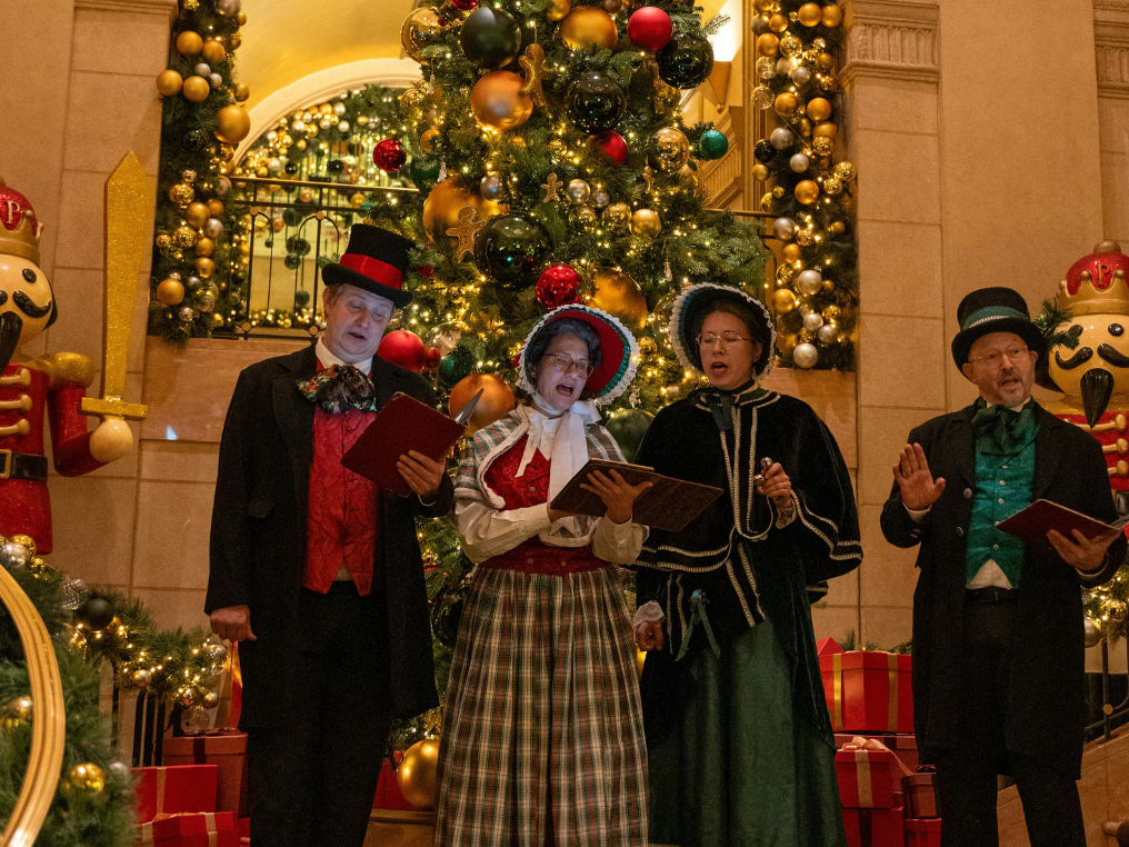 Christmas carolers