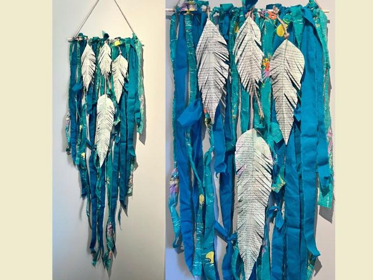 Upcycled Feather Wall Hanging, Grades 7-12