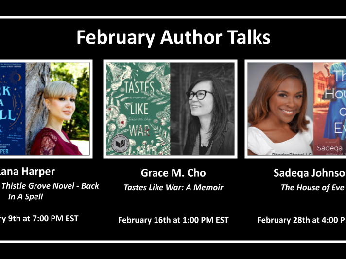 February Virtual Author Talks
