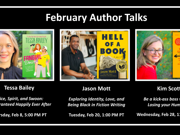 Virtual Author Talks in February