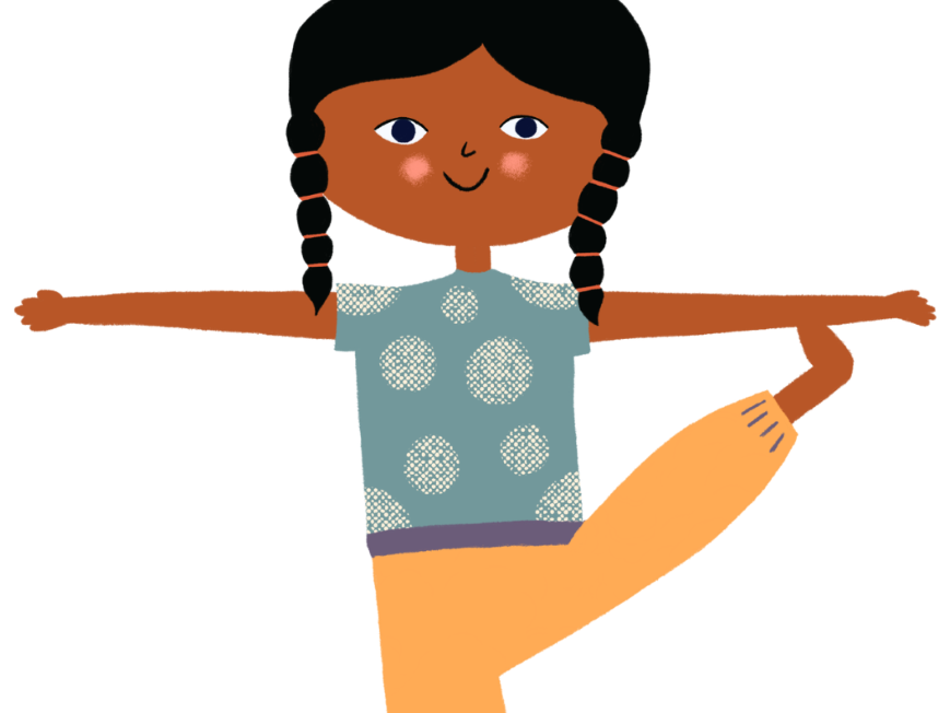 child doing yoga