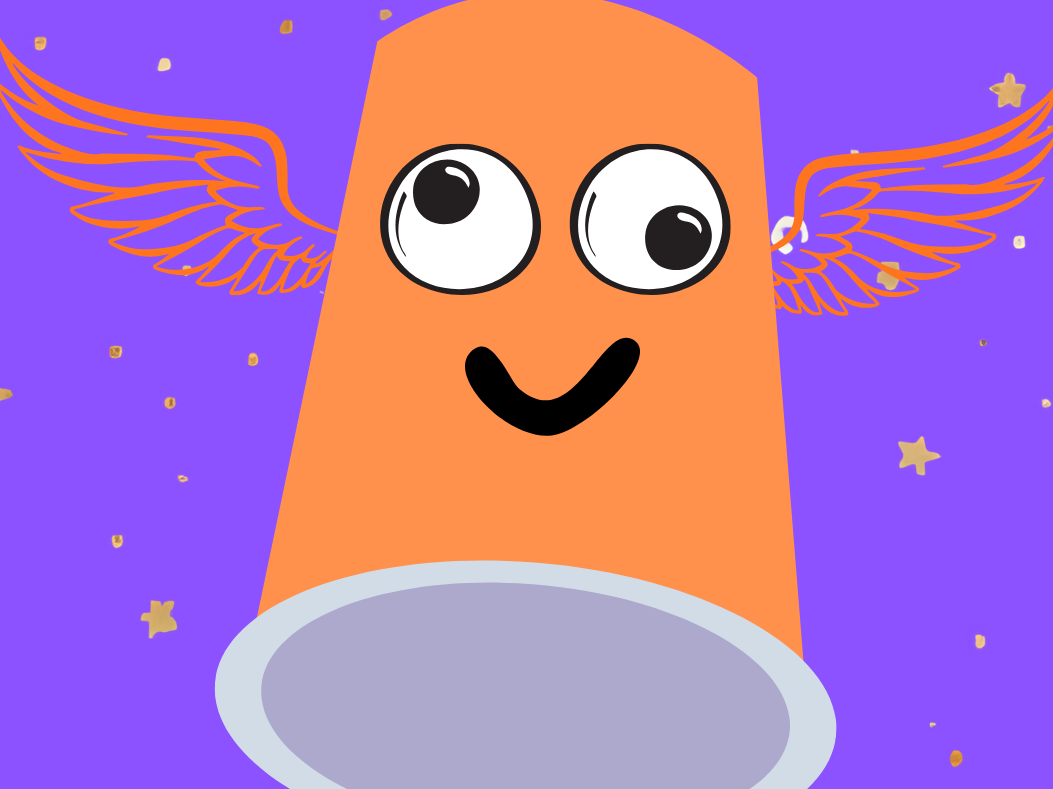clip art of flying monster craft