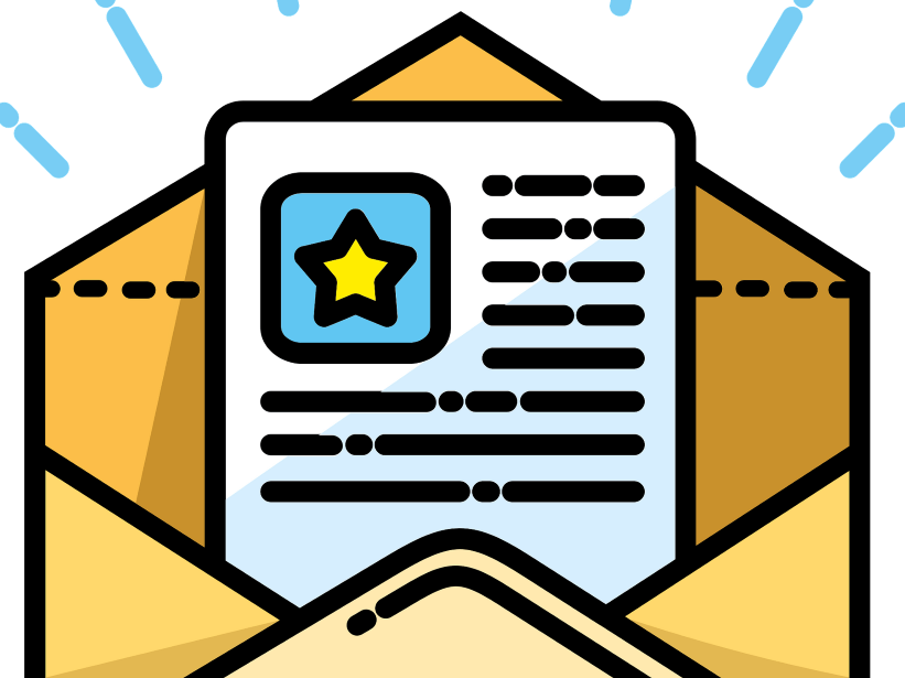clipart image of a newletter
