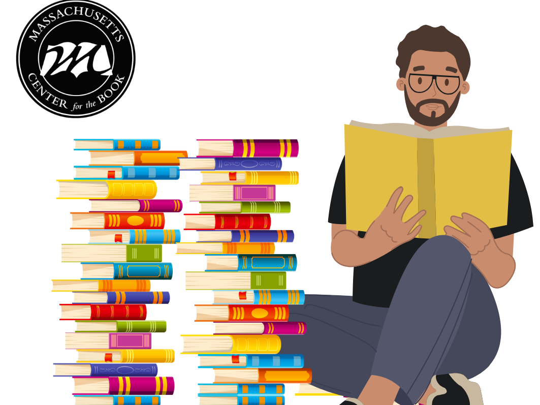 man reading book